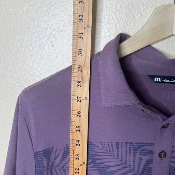 Travis Mathew Shirt Mens Large Purple Polo Cotton Soft Short Sleeve Preppy Golf - Picture 8 of 10